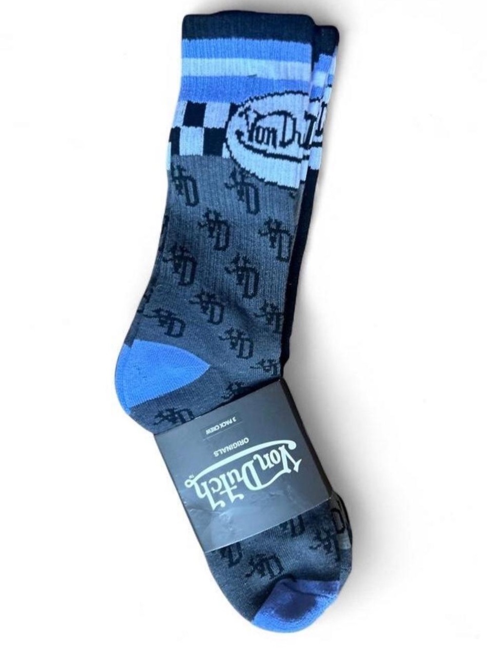 NWT Von Dutch Crew Length Sock Set. 3 total pairs